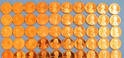 1980~1989 S Lincoln Penny Proof Run 10 Coin Set US Mint minor spots/toning - Image 1 of 4