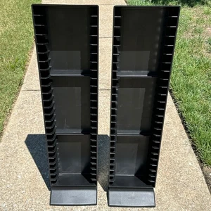 Laserline VHS Kassettenturm Rack Menge 2 fasst 48 schwarz Kunststoff Vintage Aufbewahrung - Bild 1 von 14