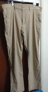 EDDIE BAUER MEN'S HORIZON GUIDE PANT TAN 40X34 TRAVEX FLEXION FREEDRY UPF50 NWOT - Picture 1 of 6