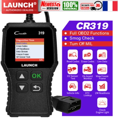 LAUNCH Diagnostic Auto Multimarque Français Scanner Diagnostique Valise Voiture Panne