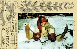 NO PLACE FOR BEGINNERS SNOWMAN PATTERN-OOP-CATIE'S HOMESPUN STITCHES - Picture 1 of 1