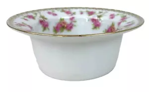 Adolf Persch 4" Candy Trinket Dish Pink Roses Gold Trim Austria - Picture 1 of 6