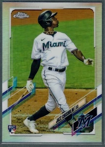 2021 Topps Chrome Jazz Chisholm Refractor Rookie RC #144 Marlins - Bild 1 von 2