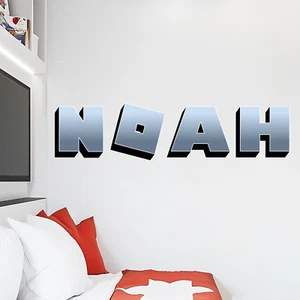 Calcomanía de vinilo personalizada Gamer Name I para niños I calcomanía de pared infantil I multitamaño - Imagen 1 de 10
