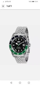 New Invicta Pro Diver 29177 42mm Black Green Dail Automatic 200M Men's Watch - Picture 1 of 1