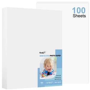 Lot Koala Premium Semi-gloss Photo Paper 11x17 48lb for Inkjet + Laser Printers - Afbeelding 1 van 8
