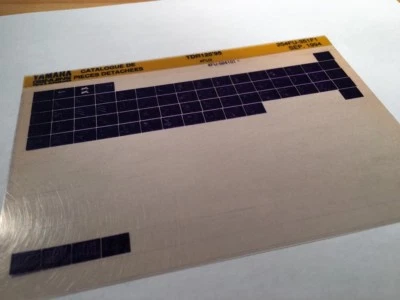 Yamaha TDR125 1995 4FU3 125 Tdr Micro Enchufe Piezas List Catálogo Microficha - Imagen 1 de 2