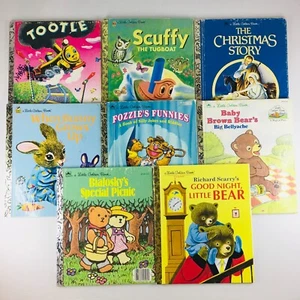 Little Golden Books Bundle 8 Vintage Hard Cover Children's Stories Free Postage - Picture 1 of 12