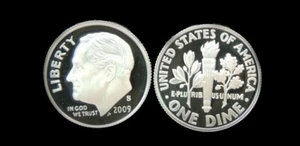 2009 S Proof Roosevelt Silber Bemaßungen Edelstein mit 0,99 Versand - Bild 1 von 1