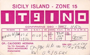 Italy, 1972, Vintage QSL Card - Radio Amateur - Picture 1 of 2