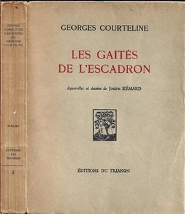 Les GAITÉS de L'ESCADRON Georges COURTELINE Aquarelle Dessins Joseph HÉMARD 1930 - Picture 1 of 24