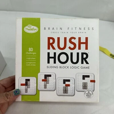Thinkfun Rush Hour Brain Fitness Sliding Block Logic Game STEM  Plus Extra Book - Image 1 of 4