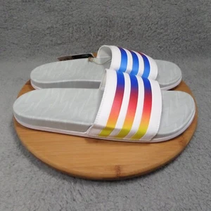 Adidas Adilette Slide Herren Größe 13 gepolsterte Slipper Regenbogen Sandalen Gx7222 - Bild 1 von 8