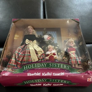 Muñecas Barbie Kelly y Stacie Holiday Sisters 1998 Mattel nuevas en stock - Imagen 1 de 12