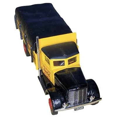 De colección 1991 AHL Hartoy Coca-Cola Peterbilt 260 amarillo 1:64 con cubierta sin caja-como nuevo Foto 1 de 4