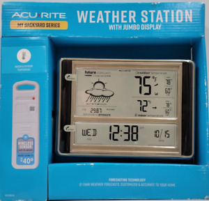 AcuRite Digital Backyard Weather Station with Wireless Outdoor Sensor Gold Brown