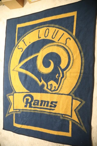 Saint Louis St. Louis Rams BLANKET BIEDERLACK BEDDING NFL THROW FOOTBALL Blanket Cover