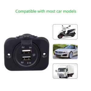 3.1A Dual USB Port Cigarette Lighter Socket Outlet Phone Charger Car Accessories - Picture 1 of 8