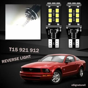 2x White Backup Reverse Light 921 T15 2835 LED Bulb For 2005 - 2012 Ford Mustang - Picture 1 of 5