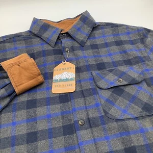 Gioberti Mens Long Sleeve Button Up Flannel Shirt Size Small NWT - Picture 1 of 6