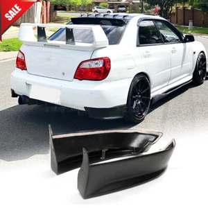 Rear Bumper Splitters Flaps Aprons Unpainted Fit For Subaru Impreza WRX 2003-05 - Picture 1 of 12