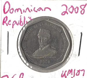 Moneda República Dominicana 25 pesos 2008 KM107 - Imagen 1 de 3