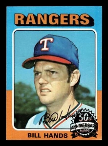 2024 Topps Heritage Bill Hands 1975 50 aniversario recompra Rangers #412 - Imagen 1 de 2