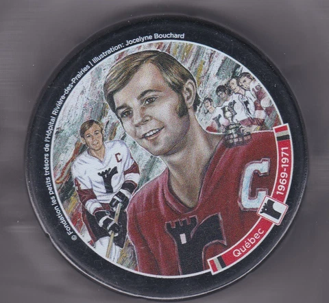Sherwood Souvenir Hockey Puck Guy Lafleur Quebec Remparts Cover