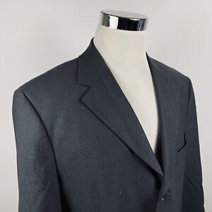 Brooks Brothers 346 44R Stretch Sport Coat Charcoal Wool Blend Three Button 