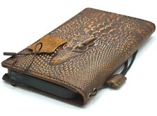Genuine Leather case fo Iphone 15 14 13 12 11 Pro Max Wallet Book Xs Alligator