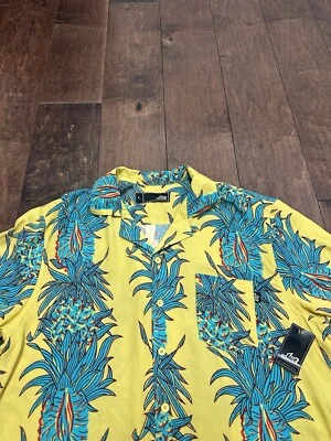 Camisa hawaiana grande Lost Enterprises para hombre nueva con etiquetas floral piña nueva con etiquetas elástica Foto 1 de 4