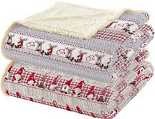 COPERTA   PLAID+  PELLICCIA SHERPA TEMA NATALE  MOD. CHRISTM...