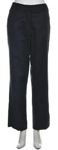 Josephine Chaus Womens Pants Size 10 Black Solid Chino Slacks Cotton Casual - Picture 1 of 4