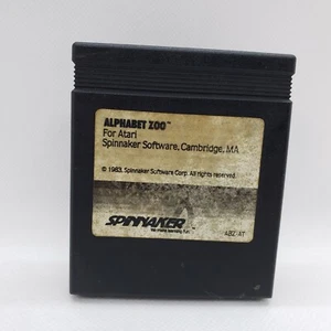Vintage Atari 400 800XL ALPHABET ZOO 1983 Video Game Cartridge TESTED AUTHENTIC - Picture 1 of 8