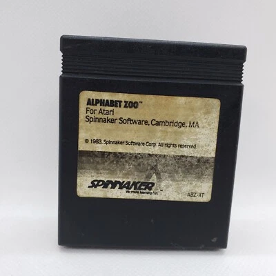 Vintage Atari 400 800XL ALPHABET ZOO 1983 Video Game Cartridge TESTED AUTHENTIC - Image 1 of 4