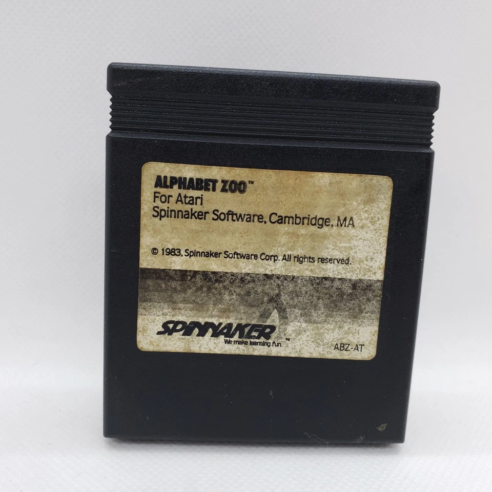Vintage Atari 400 800XL ALPHABET ZOO 1983 Video Game Cartridge TESTED AUTHENTIC - Image 1 of 4