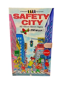 Safety City A Panoramic Pop Up Fun Book All About Street Signs 1996 Kidsbooks - Picture 1 of 8