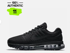 NIKE AIR MAX 2017 mens sneakers 849559-004 black black US Size 11 / UK Size 10 - Picture 1 of 13