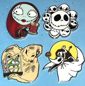 DISNEY 2014 NIGHTMARE BEFORE CHRISTMAS STARTER SET JACK SALLY ZERO OOGIE PIN SET - Picture 1 of 1