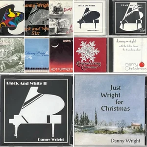 Danny Wright 13 CD Lot Solo Piano Black White Curtain Call Christmas 1986-2004 - Picture 1 of 12