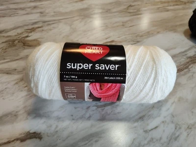 软白色红色心形超级萨弗纱 70Z 364 码镂空针织 — 第 1/4 张图片