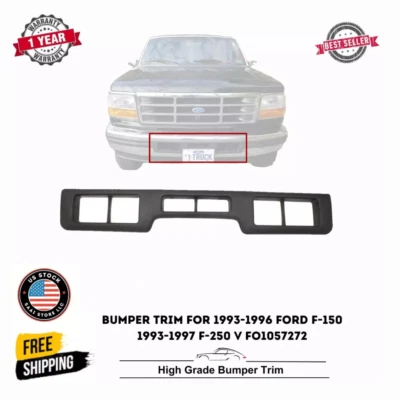 Bumper Trim For 93-96 Ford F-150 93-97 F-250 w/ Air Holes Front Center - Image 1 of 4