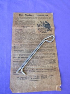 NU-WAY HEMSTITCHER FORK ATTACHMENT - ORIGINAL INSTRUCTIONS VINTAGE - Picture 1 of 4