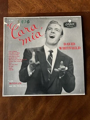 DAVID WHITFIELD - CARA MIA with Mantovani 1956 London LL 1417  Vinyl Record Foto 1 de 4