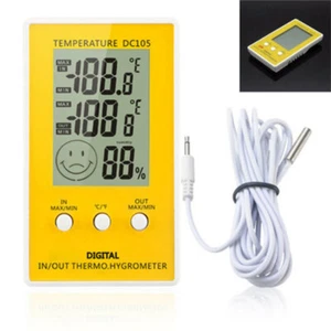 DC105 Wysoka dokładność Cyfrowy termometr LCD Higrometr Wewnątrz Tester zewnętrzny - Zdjęcie 1 z 4