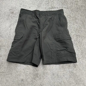 The North Face Cargo Shorts Mens 30 Solid Black 100% Nylon Outdoor Camping 31x9 - Picture 1 of 14