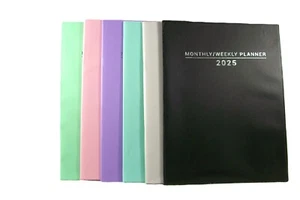 Planificador mensual de impresión grande 2025 peso ligero 4,3 oz 10 x 7,5 notas de contacto + - Imagen 1 de 15