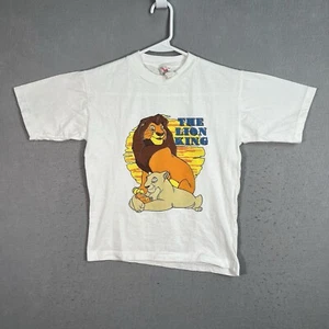 Vintage 90s The Lion King Movie Promo T Shirt Youth XL White Cotton Mens - Picture 1 of 9