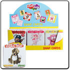 Snap Cards In Tin Box Pirates Monsters Fairy Tale Animals Children Kids Play Fun