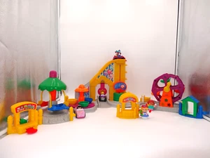 Fisher Price Little People Surprise Sounds Fun Park set Airplane and Ticket Boot - Picture 1 of 24